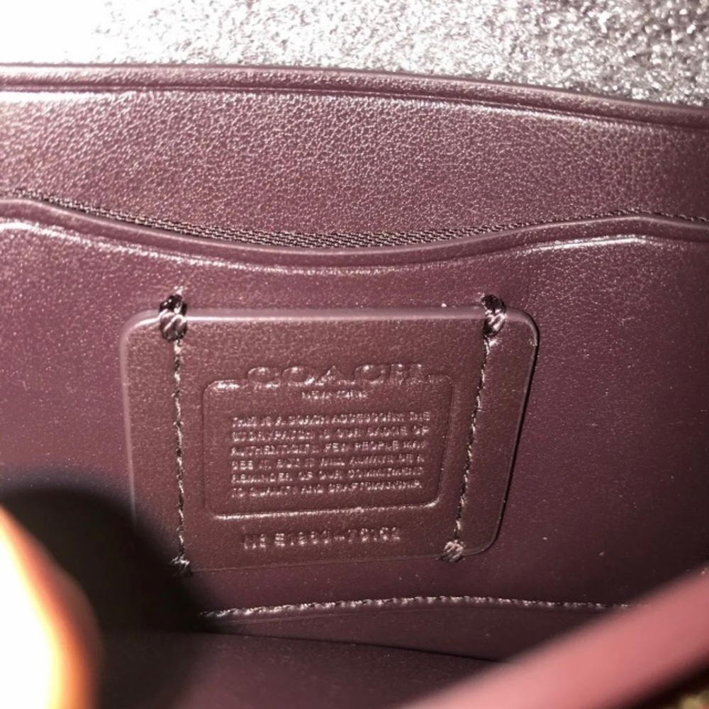 Coach 76152 Quilting Rivets Red/Pewter Belt Bag - Picture 10 of 12